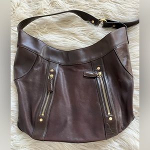 Cole Haan brown leather shoulder bag